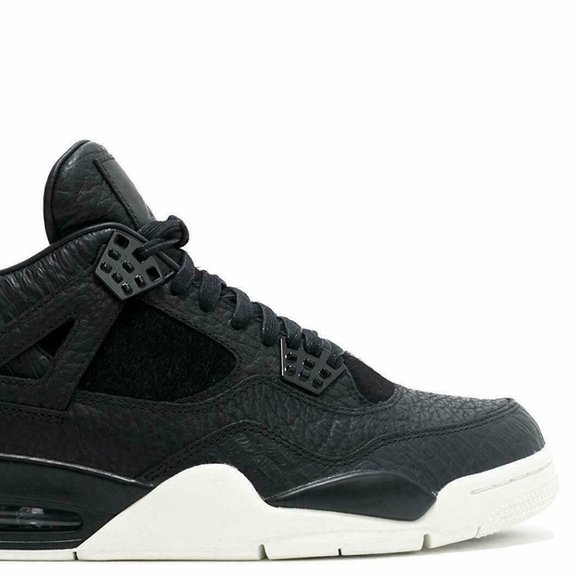 NEW Nike Men\'s  Air Jordan Retro 4 Pinnacle Premium Pony Hair Black 819139-010 main image 5